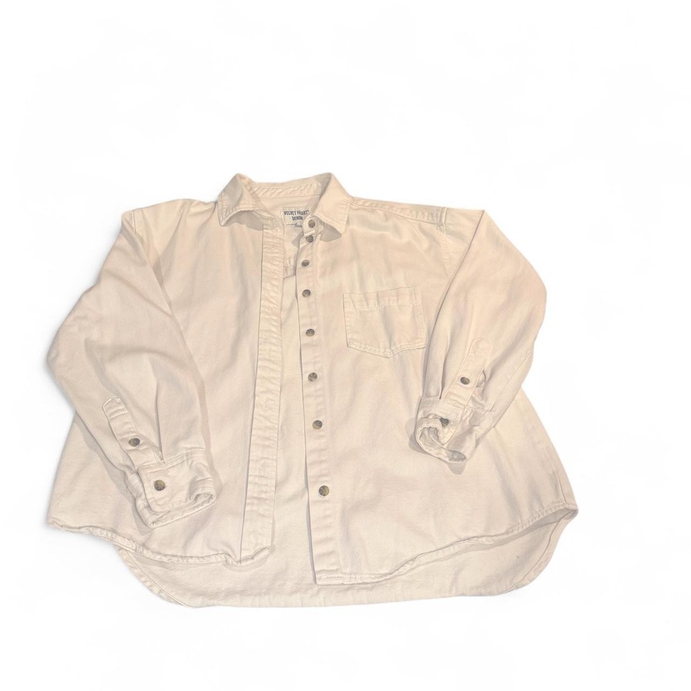 Velvet Heart Denim cream/off-white button-up jacket